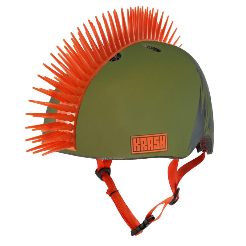 Krash! Green Slash Mohawk Youth 8+ Helmet - Image 1
